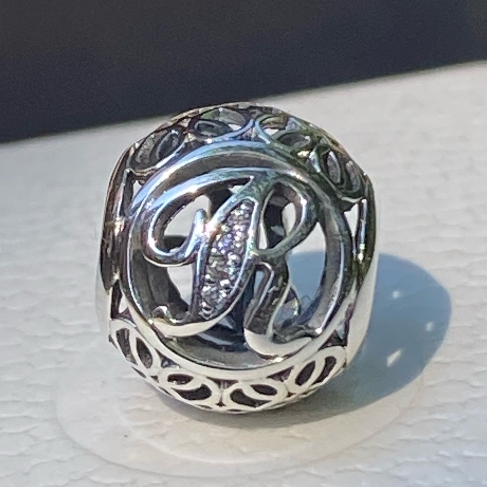 Pandora Vintage Letter R Charm
